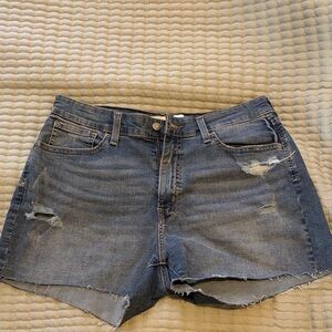 Signature by Levi Strauss Distressed Blue Jean Shorts
